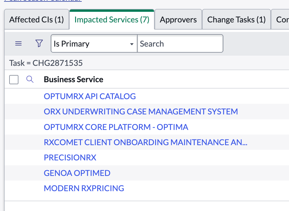service-now-impacted-services-tab