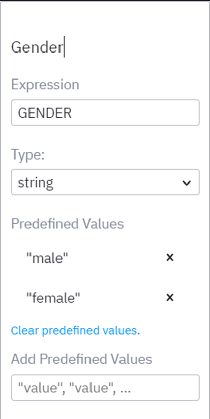 Gender Field