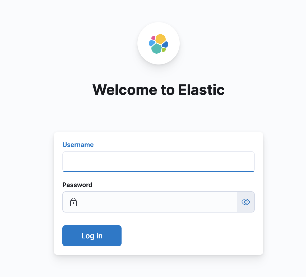 kibana-login-page